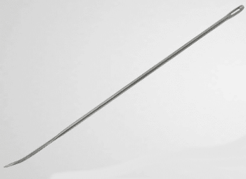 Aiguille &agrave; brider courb&eacute;e en inox