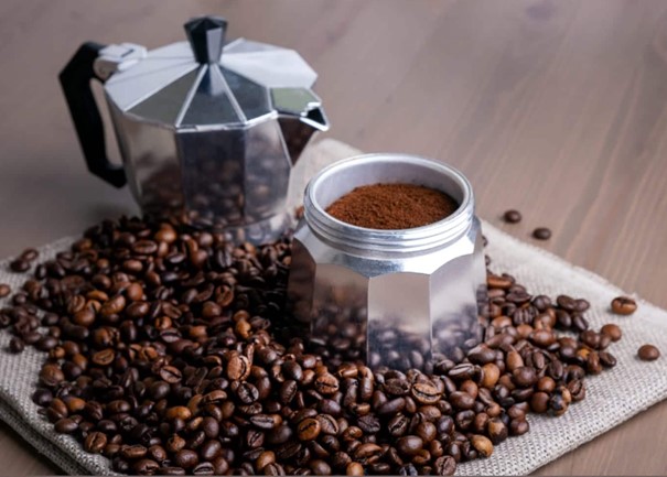Cafetière en aluminium
