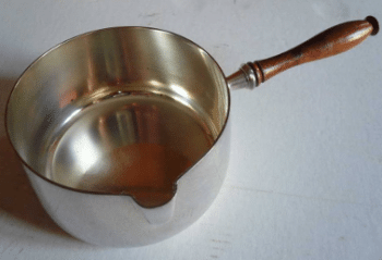 Cassolette en m&eacute;tal argent&eacute;