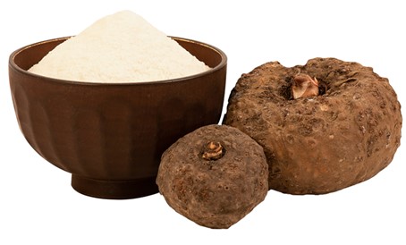 Poudre et tubercule de konjac