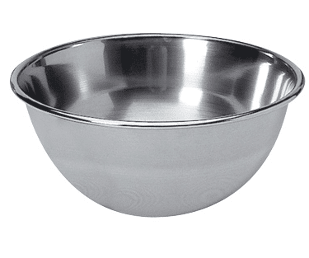 Bassine cul-de-poule en inox Bassine cul-de-poule en inox
