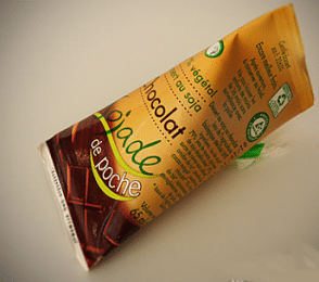 Berlingot de lait de soja au chocolat