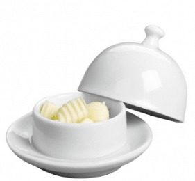 Beurrier cloche en porcelaine Beurrier cloche en porcelaine