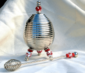 Cuillère et pot à miel acier inoxydable Cuillère et pot à miel acier inoxydable