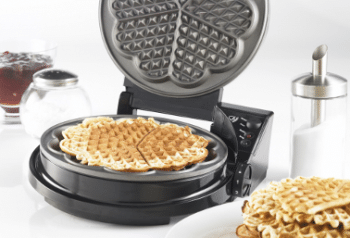 Gaufrier inox en cœur