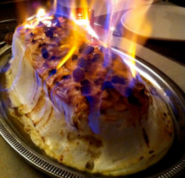 Omelette norv&eacute;gienne flamb&eacute;e