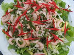 Salade de crevettes à la monarde Salade de crevettes à la monarde