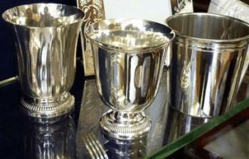 Timbales en argent massif