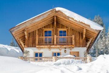Un chalet en hiver