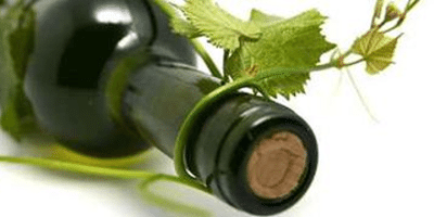 Виноградная лоза и бутылка