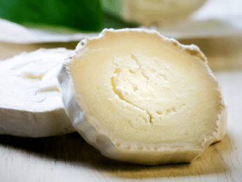 Coupe d’une bûche de chèvre