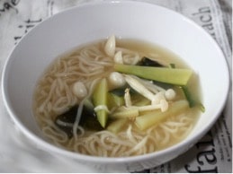 Soupe miso aux enokis Soupe miso aux enokis