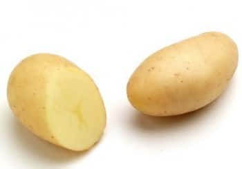 Pomme de terre amandine (coupe)
