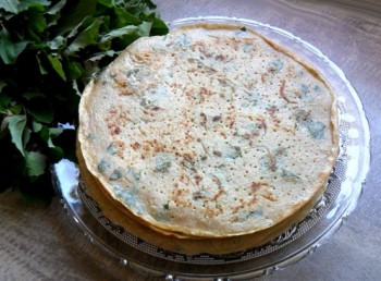 Crêpes à la farine et aux feuilles de chénopode de Berlandier