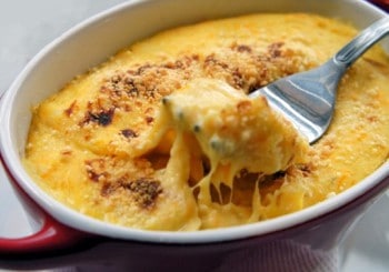 Gratin de purée de manioc (mandioca amassada)