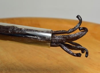 Tube de gousses de vanille
