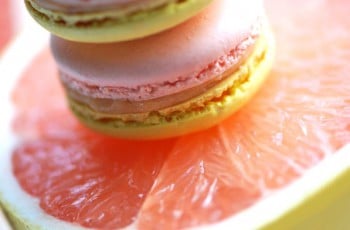Macarons aux deux pamplemousses