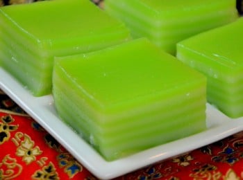 Gâteaux vapeur thaïlandais de pandanus