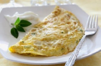 Omelette aux perce-neiges