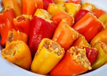 Poivrons doux farcis à la mexicaine