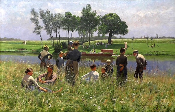Piknik, Émile Claus (yaklaşık 1887)