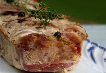Terrine de faisan au genièvre