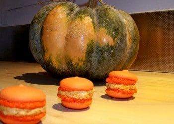 Macarons de potiron au foie gras