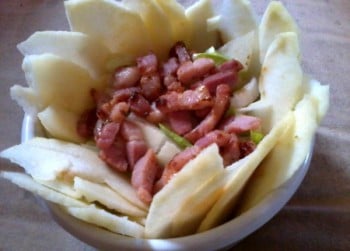 Salade d’endives au filets de haareng et à la pomme