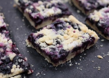 Shortbread aux myrtilles
