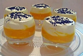 Verrine de courge doubeurre, chantilly et graines de pavot