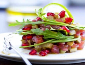 Tartare de thon à la grenade