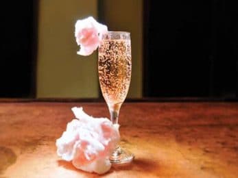 Champagne rosé à la barbe à papa