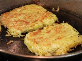 Cuisson des beignets râpés