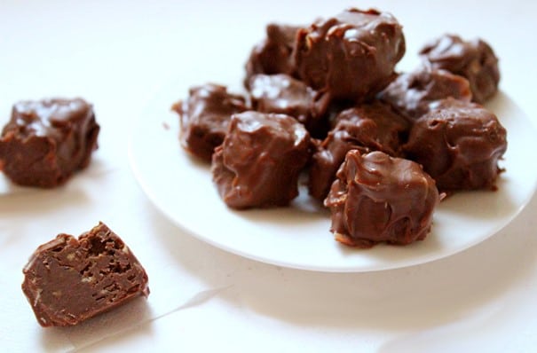 صخور حلوى الشوكولاتة