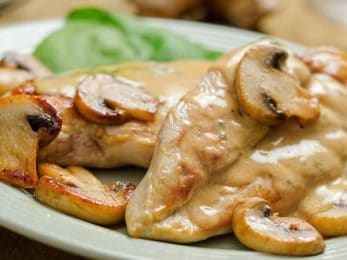 Escalope de veau à la normande