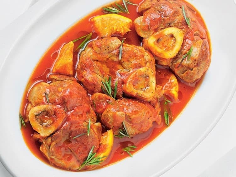 Osso buco with orange