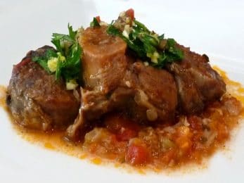 Osso buco de veau à la florentine