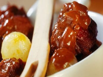 Daube de sanglier au chocolat