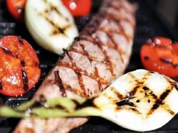 Filet de listao et légumes grillés