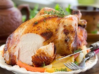Poulet rôti à la broche