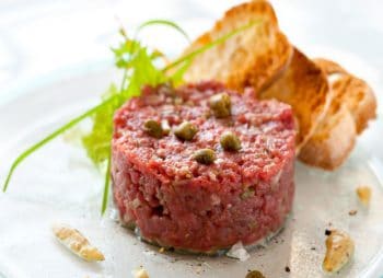 Tartare de langue de chat de bœuf