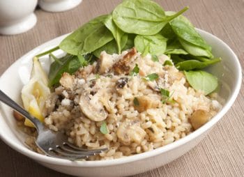 Riz pilaf aux champignons de Paris
