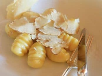Gnocchis à la truffe blanche d'Alba