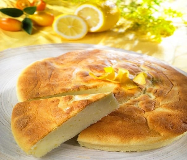 עוגת גבינה עם גבינת שמנת ולימון