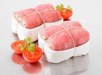 Paupiettes de veau bardées