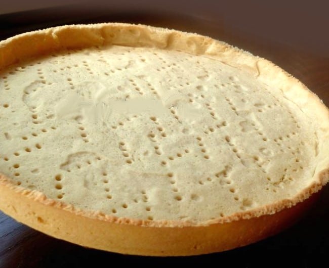 Fond de tarte cuit à blanc