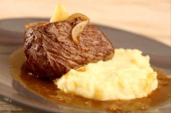 Pavé de bœuf, sauce comme une carbonade à la flamande
