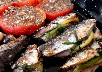 Sardines grillées au citron et au laurier
