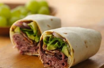 Wrap roastbeef et bacon