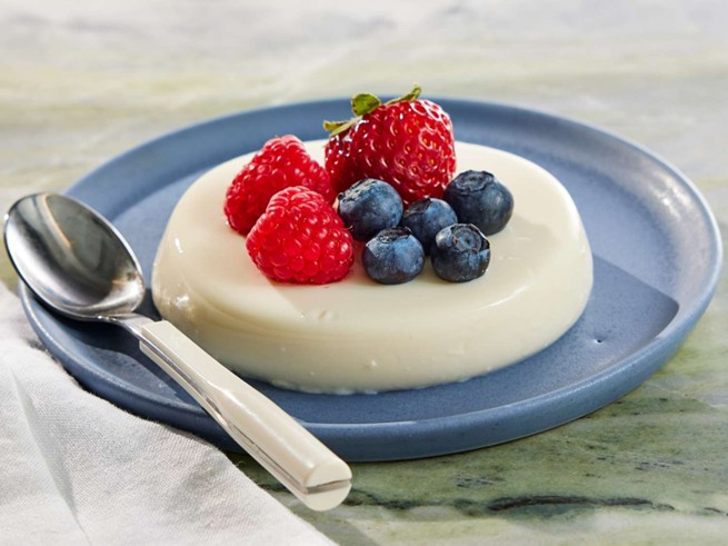 Panna cotta aux fruits rouges